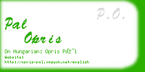 pal opris business card